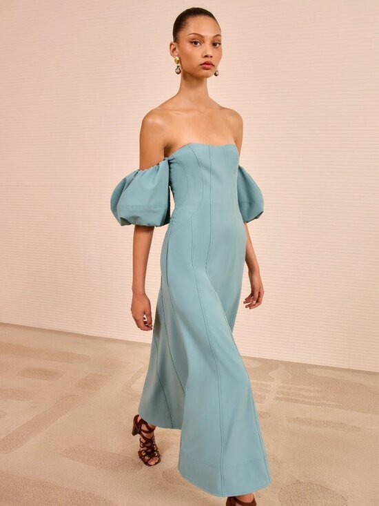 Ulla Johnson Dresses & Skirts - NWT Ulla Johnson Nina Off the Shoulder Dress in color Ocean